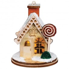 NEW - Ginger Cottages Wooden Ornament - Goody Goody Gum Drop